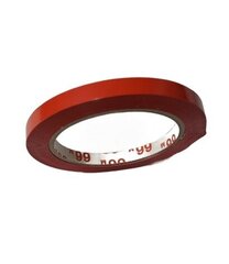 Цветная клейкая лента 9 мм x 66 м, красный цвет, 1 шт. цена и информация | Канцелярские товары | kaup24.ee
