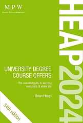 HEAP 2024: University Degree Course Offers 54th edition hind ja info | Eneseabiraamatud | kaup24.ee