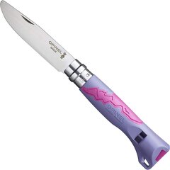 Laste nuga Opinel Outdoor Junior Nr. 7, lilla/fuksia värvi käepide цена и информация | Туристические ножи, многофункциональные приборы | kaup24.ee