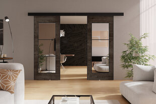Двойные раздвижные двери с зеркалом  KIE71DUO/192 цена и информация | Шкафы | kaup24.ee