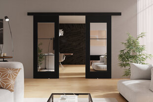 Двойные раздвижные двери с зеркалом  KIE75DUO/192 цена и информация | Шкафы | kaup24.ee