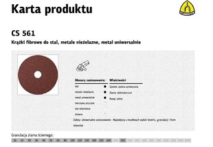 Набор пильных дисков Klingspor CS561, 125мм, 25шт. цена и информация | Шлифовальные машины | kaup24.ee