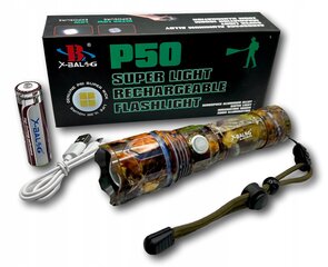 Ручной фонарик Camo P50 цена и информация | Фонари и прожекторы | kaup24.ee