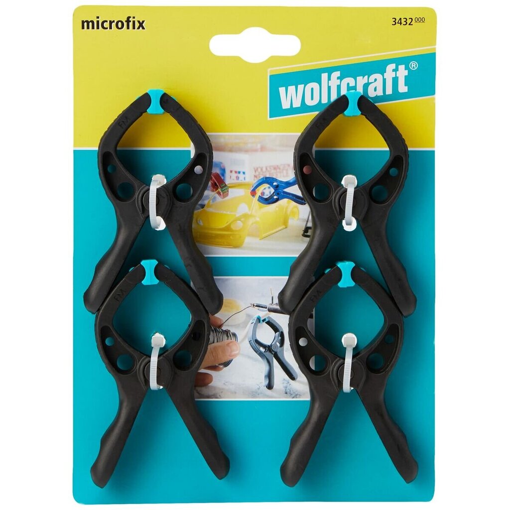 Klamber Wolfcraft microfix 4 tk hind ja info | Käsitööriistad | kaup24.ee