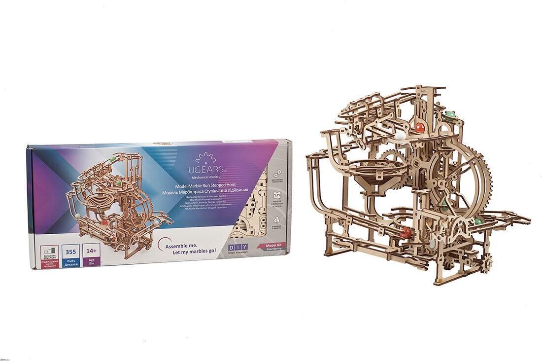 UGEARS Marble Run Stepped Hoist hind ja info | Klotsid ja konstruktorid | kaup24.ee