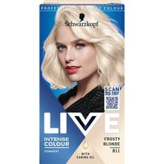 Juuksevärv Schwarzkopf Live Intense Colour B11 Frosty Blonde hind ja info | Juuksevärvid | kaup24.ee