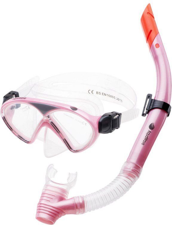 Sukeldumismask toruga AquaWave Dolphin JR SET, roosa hind ja info | Ujumismaskid | kaup24.ee