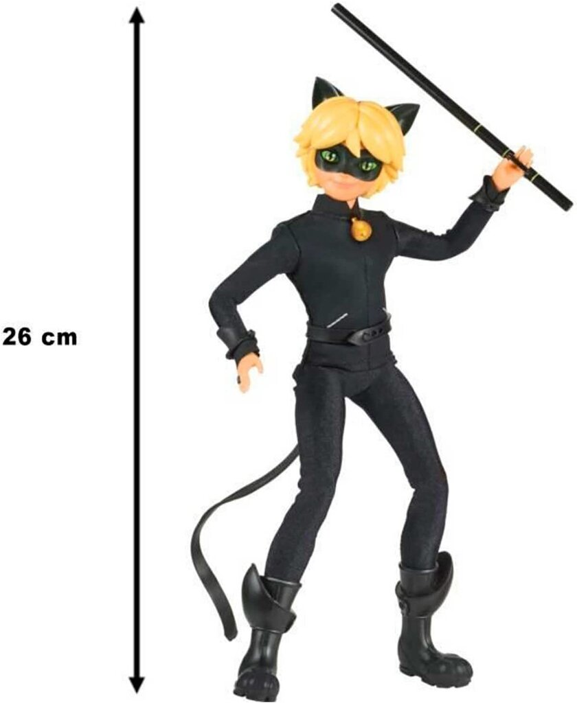 Mänguasi Miraculous Ladybug, Dressing Doll 26 cm, Cat Noir, P50002 hind ja info | Poiste mänguasjad | kaup24.ee