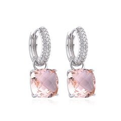 Серебряные серьги с цирконами от Alberto Martini, Light Pink KW220_2 цена и информация | Серьги | kaup24.ee