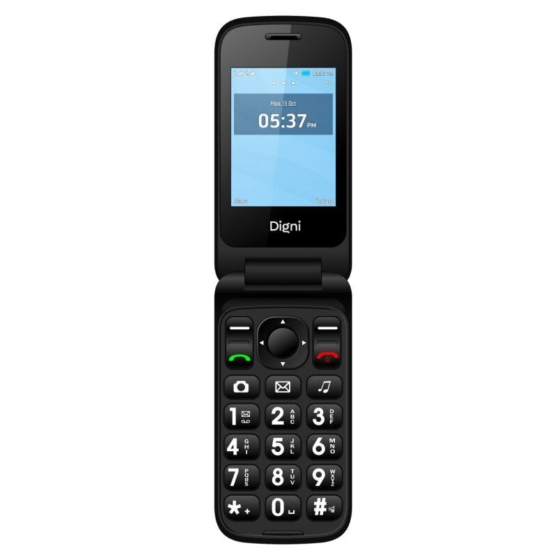 eSTAR Digni Flip Dual SIM Black (DIGNIFLIPB) hind ja info | Telefonid | kaup24.ee