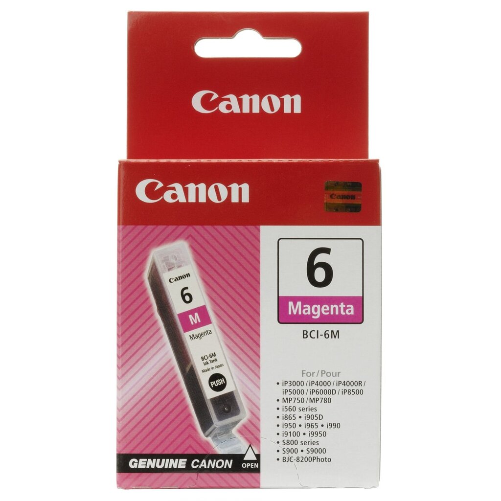 Originaalne Tindikassett Canon BCI-6M fuksiinpunane hind ja info | Tindiprinteri kassetid | kaup24.ee