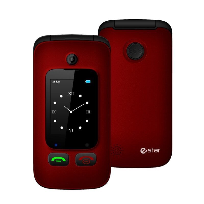 eSTAR Digni Flip Dual SIM Red (DIGNIFLIPR) цена и информация | Telefonid | kaup24.ee