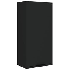 vidaXL seinale kinnitatav vannitoakapp, must, 32 x 20 x 67 cm hind ja info | Vannitoakapid | kaup24.ee