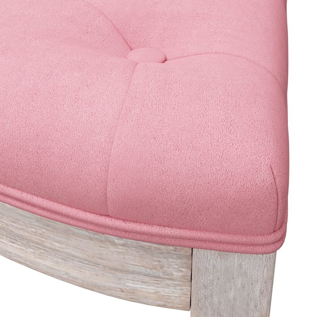 vidaXL pink, roosa, 81,5x41x49 cm, samet цена и информация | Jalatsikapid, jalatsiriiulid | kaup24.ee