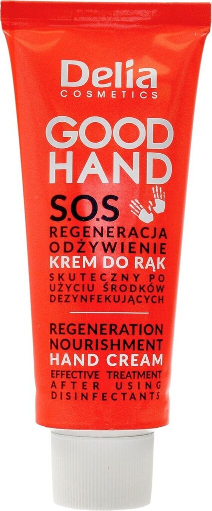 Kätekreem Delia Cosmetics Good Hand S.O.S Regeneration and Nutrition, 75ml hind ja info | Kehakreemid, losjoonid | kaup24.ee