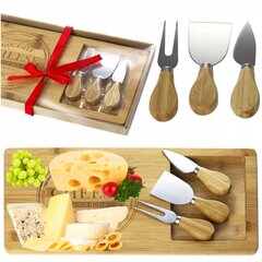 Bambusest juustu- ja suupistelaud + noad hind ja info | Lõikelauad | kaup24.ee