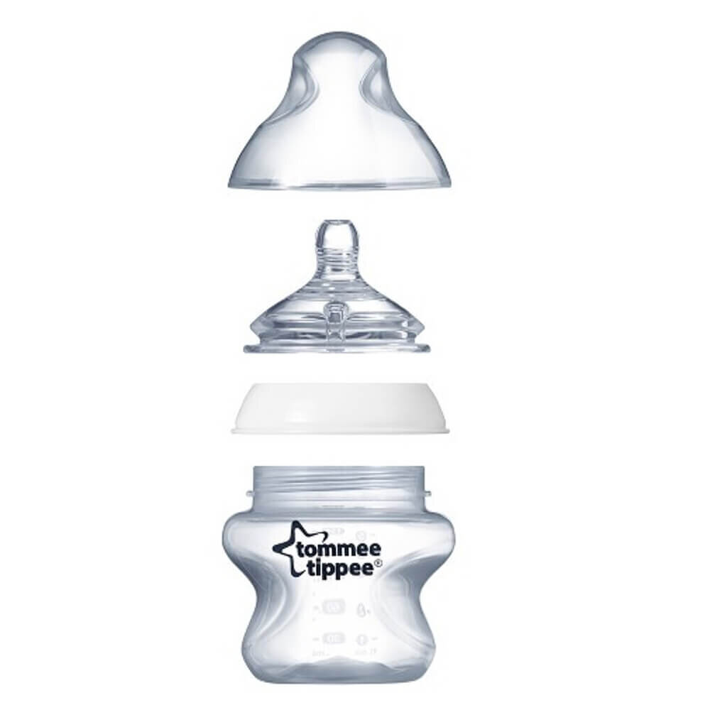 TOMMEE TIPPEE beebipudel 150ml + nisa 0m + edendamine цена и информация | Lutipudelid ja aksessuaarid | kaup24.ee