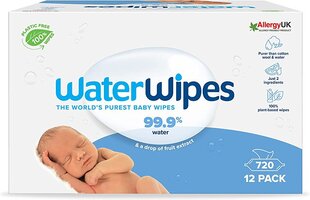 Niisked salvrätikud, 12x60, WaterWipes цена и информация | Влажные салфетки | kaup24.ee