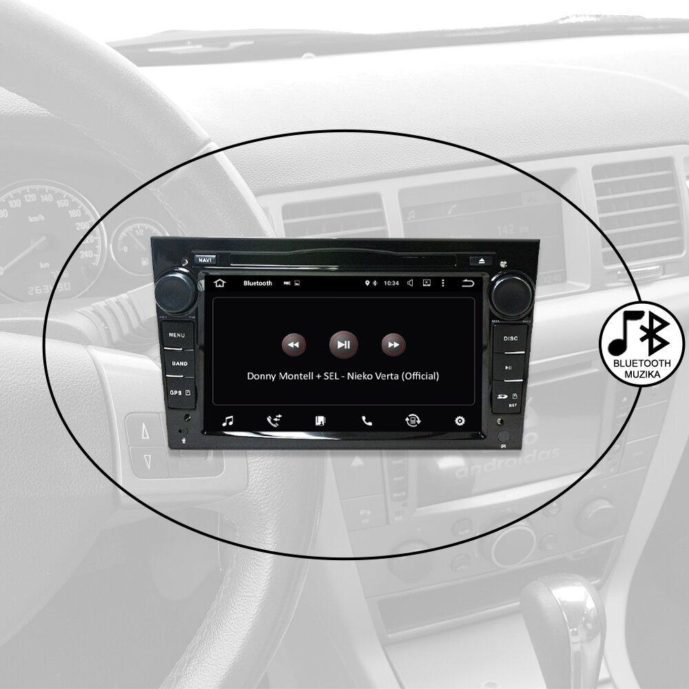 BZCarAudio Opel Vectra Signum Astra Vivaro 2002-11 Androidi Multimeedia Must hind ja info | Autoraadiod, multimeedia | kaup24.ee