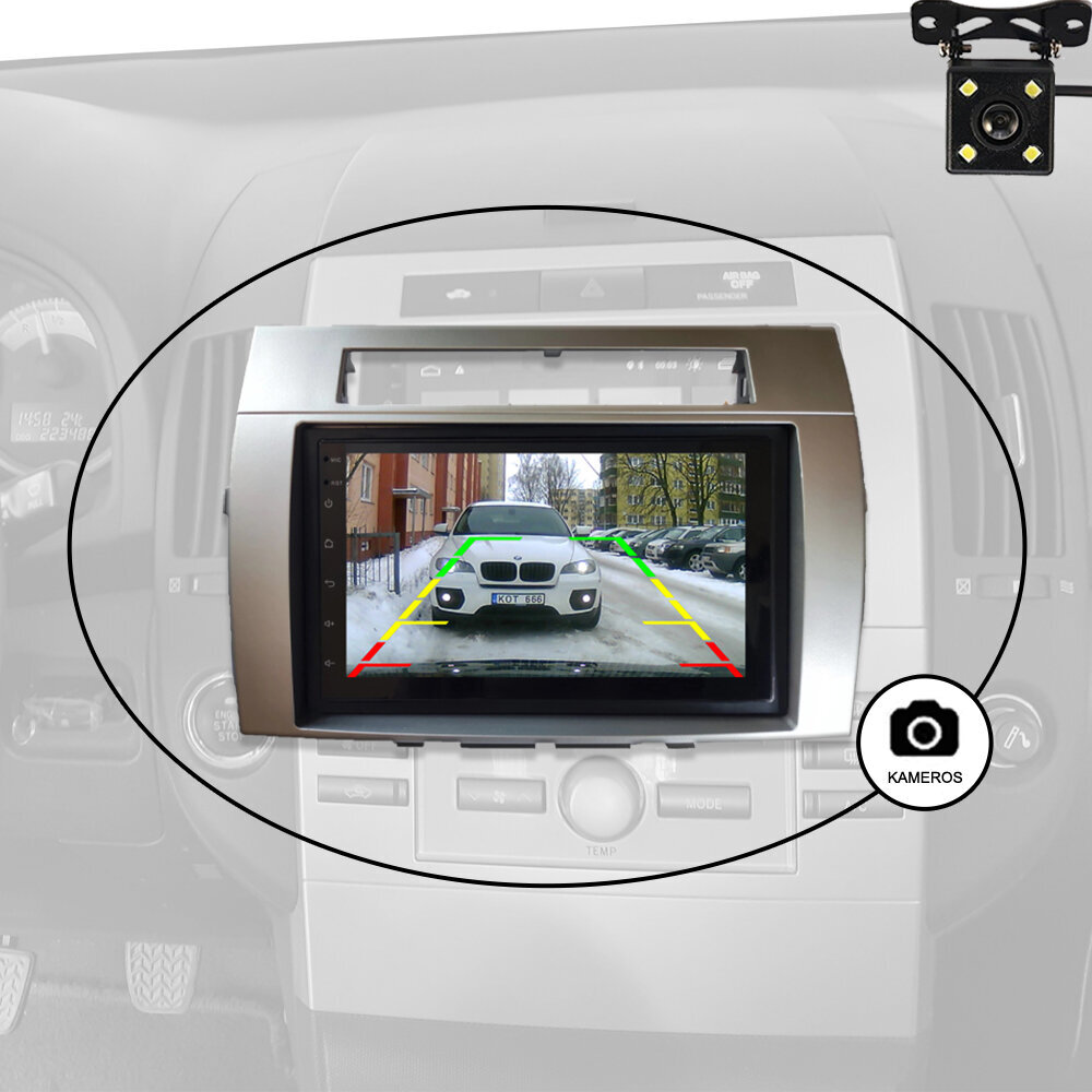 BZCarAudio Toyota Corolla Verso 2004-09 Android Multimeedia 7 Tolli hind ja info | Autoraadiod, multimeedia | kaup24.ee