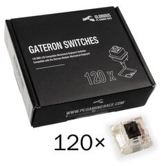 Glorious PC Gaming Race Gateron Black Switches Linear & Silent 120 шт. цена и информация | Клавиатуры | kaup24.ee