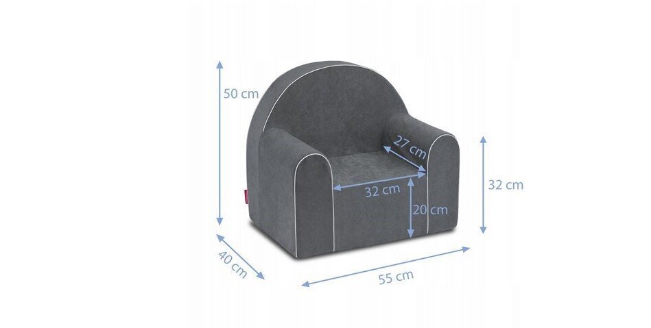 Laste tugitool Badum Fotelik MIDI, sinine hind ja info | Lastetoa kott-toolid, tugitoolid ja tumbad | kaup24.ee