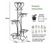 Metallist lillealus, 57x107 cm hind ja info | Vaasid, alused, redelid lilledele | kaup24.ee