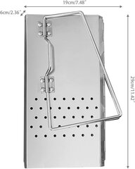 Kaasaskantav roostevabast terasest grill, 15,8 x 15,5 x 29 cm цена и информация | Аксессуары для гриля и барбекю | kaup24.ee