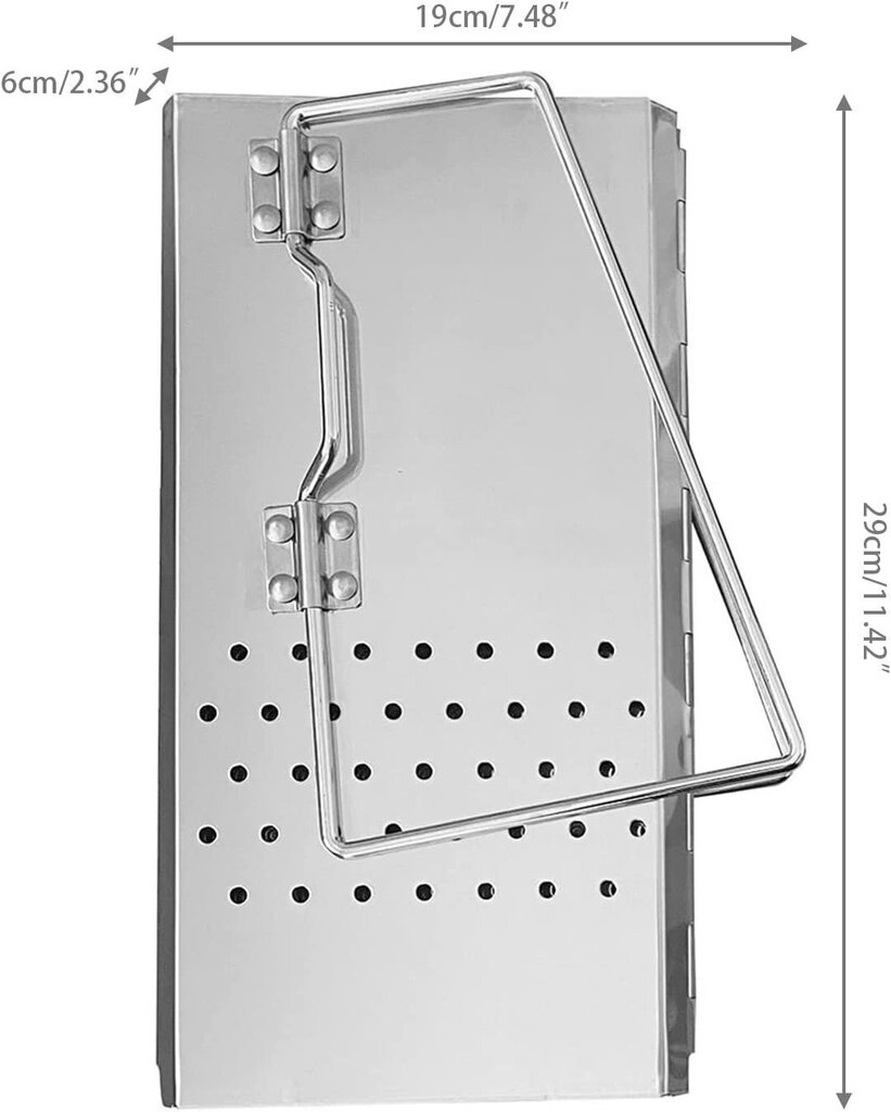 Kaasaskantav roostevabast terasest grill, 15,8 x 15,5 x 29 cm цена и информация | Grillitarvikud ja grillnõud | kaup24.ee