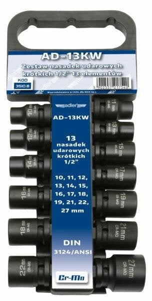 Löökotsikud Adler 13 tk.K. /ADLER 10-27mm /RIIDE цена и информация | Käsitööriistad | kaup24.ee