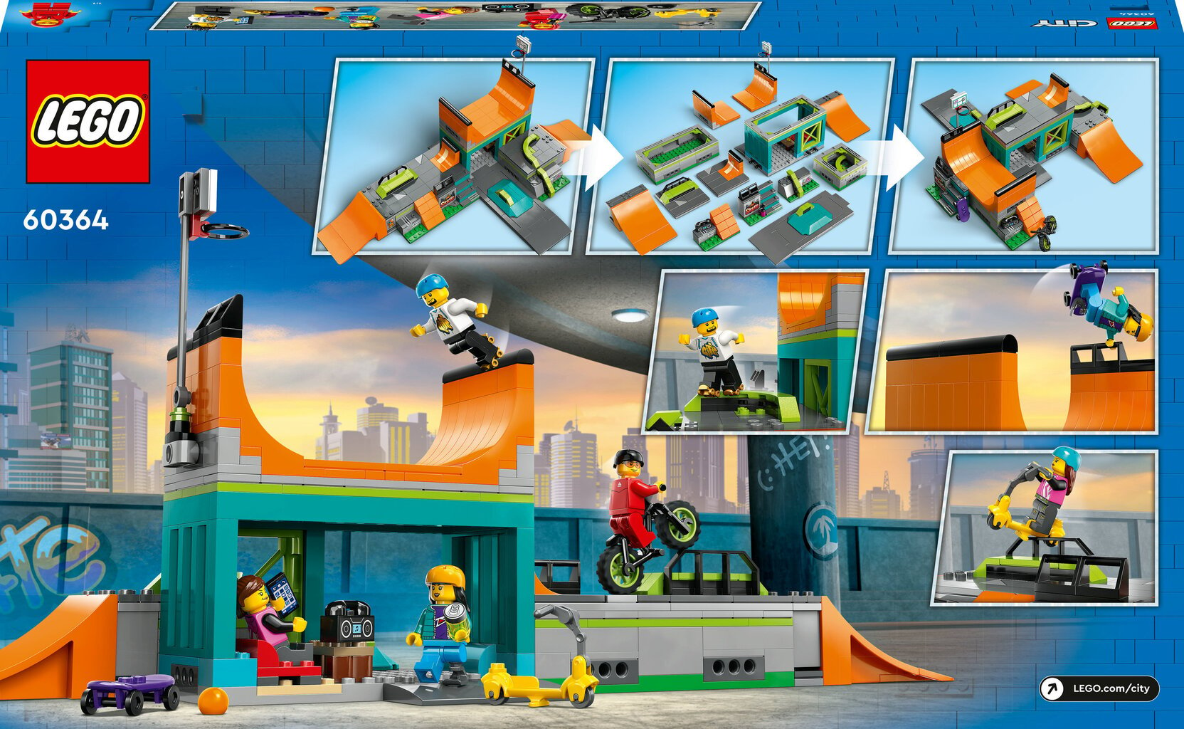 60364 LEGO® City Rulapark цена и информация | Klotsid ja konstruktorid | kaup24.ee