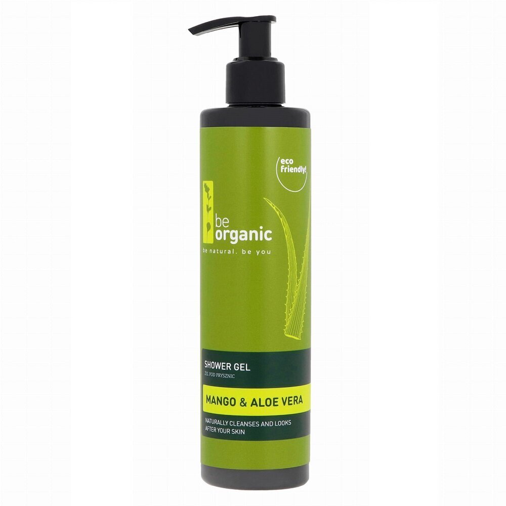 Dušigeel Be organic Shower Gel Mango&Aloe Vera, 300ml цена и информация | Dušigeelid, õlid | kaup24.ee