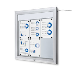 Запираемая витрина с подсветкой 6х А4 цена и информация | Смягчает воду и защищает Вашу посудомоечную машину от извести. | kaup24.ee