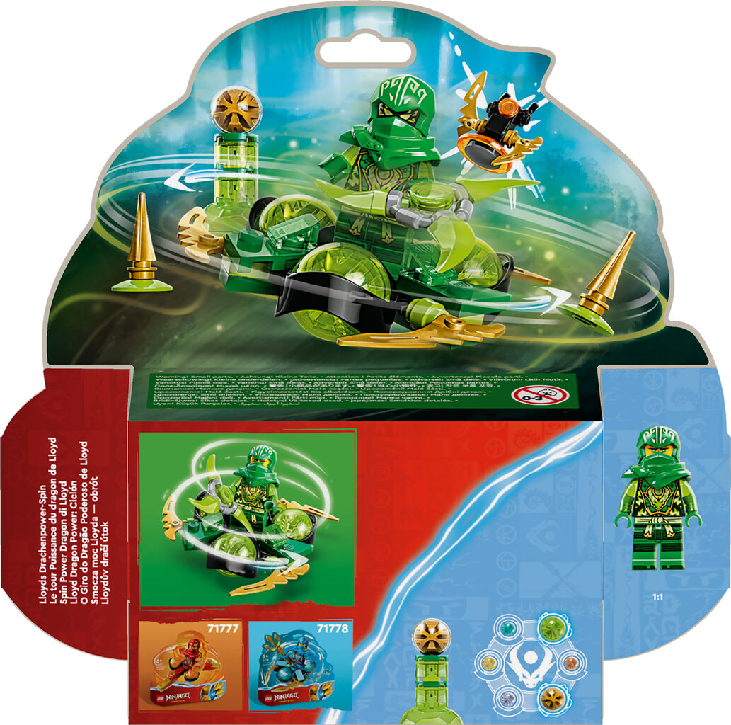 71779 LEGO® NINJAGO Lloyd Dragon Power Spinjitzu spinner hind ja info | Klotsid ja konstruktorid | kaup24.ee