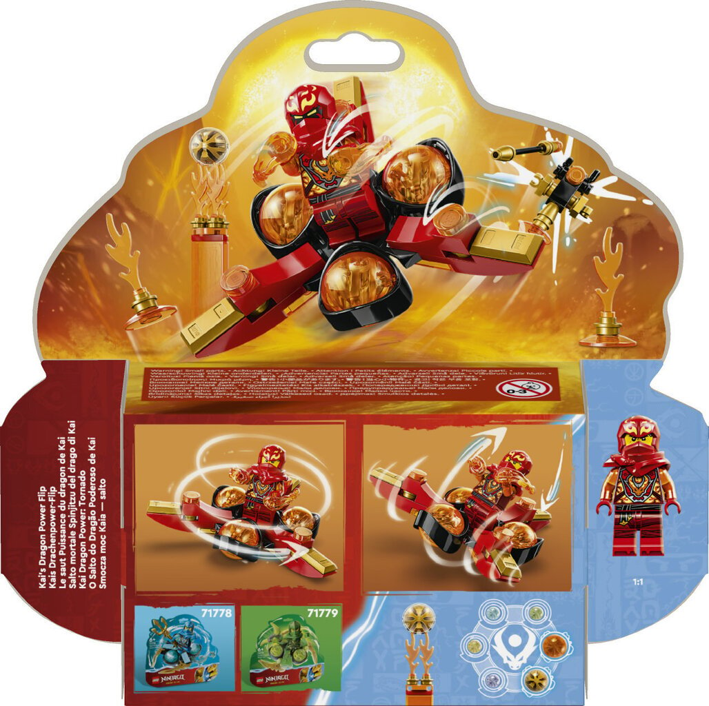 71777 LEGO® NINJAGO Kai Dragon Power Spinjitzu varustus цена и информация | Klotsid ja konstruktorid | kaup24.ee