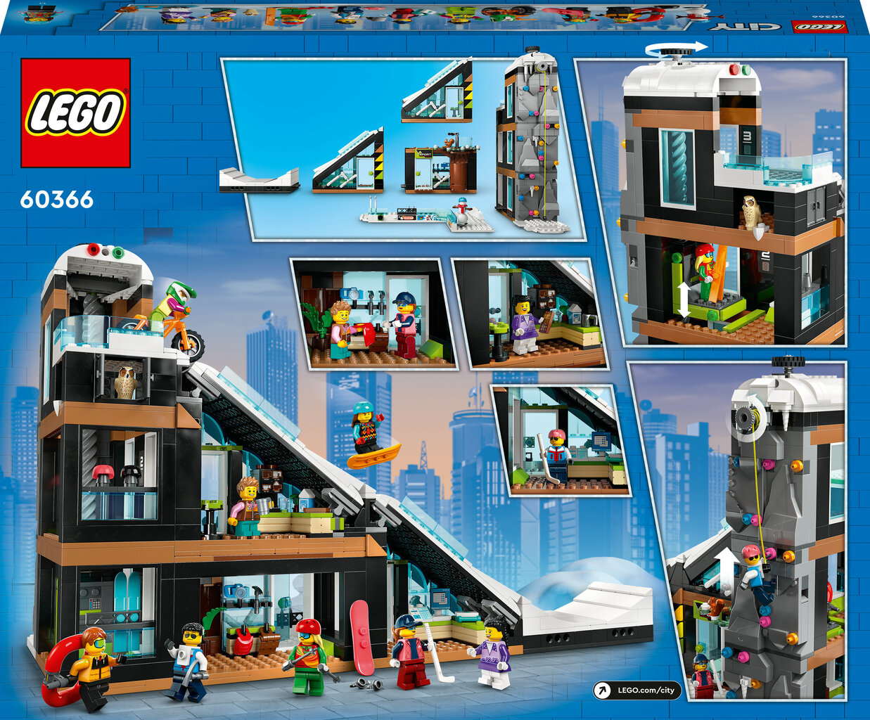 60366 LEGO® City Suusa- ja ronimiskeskus цена и информация | Klotsid ja konstruktorid | kaup24.ee