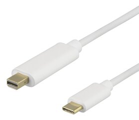 Deltaco USB-C - Mini DP, 2 m hind ja info | Kaablid ja juhtmed | kaup24.ee