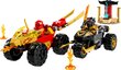 71789 LEGO® NINJAGO Kai ja Ras auto ja mootorrattalahing цена и информация | Klotsid ja konstruktorid | kaup24.ee