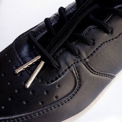 Paksud ümmargused kingapaelad 6 mm 120 cm kulla värvi otstega, kolmevärviline hind ja info | Rõivaste ja jalatsite hooldus | kaup24.ee