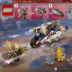 Гоночный мотоцикл-трансформер LEGO® NINJAGO Sora 71792 цена и информация | Конструкторы и кубики | kaup24.ee