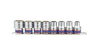 KING TONY SOCKET SOCKET KOMPLEKT 1/2&quot; 12 tk. 10, 12, 13, 14, 17, 19, 21, 22 mm. цена и информация | Механические инструменты | kaup24.ee