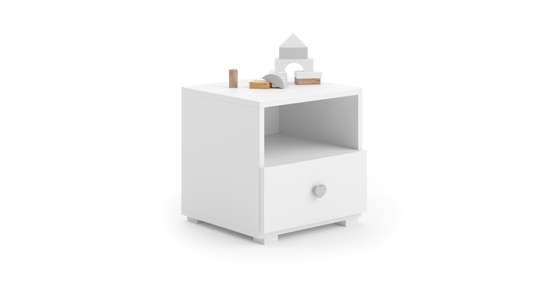Öökapp ADRK Furniture Emi 2, valge hind ja info | Öökapid | kaup24.ee