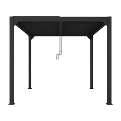 Paviljon (Pergola) Mirpol Luxe, 3x3 m, must hind ja info | Varikatused ja aiapaviljonid | kaup24.ee