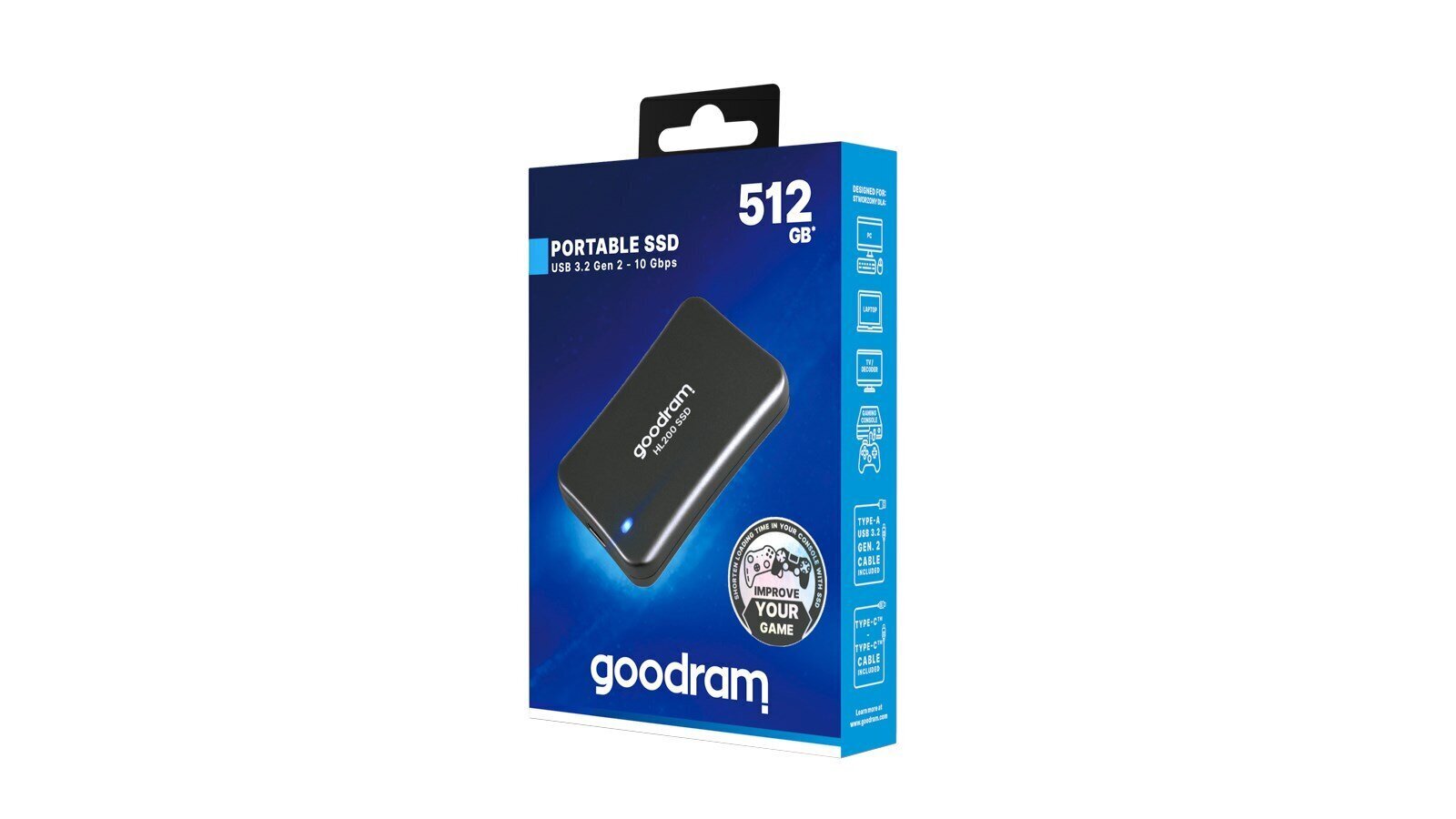 Goodram HL200, 512GB цена и информация | Välised kõvakettad (SSD, HDD) | kaup24.ee