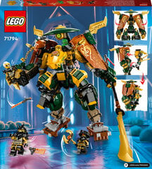 71794 LEGO® NINJAGO Lloydi ja Arini meeskonna ninjarobotid цена и информация | Конструкторы и кубики | kaup24.ee