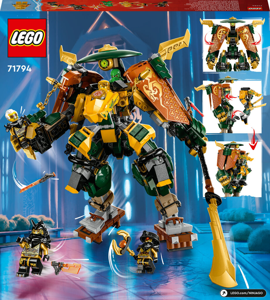 71794 LEGO® NINJAGO Lloydi ja Arini meeskonna ninjarobotid hind ja info | Klotsid ja konstruktorid | kaup24.ee