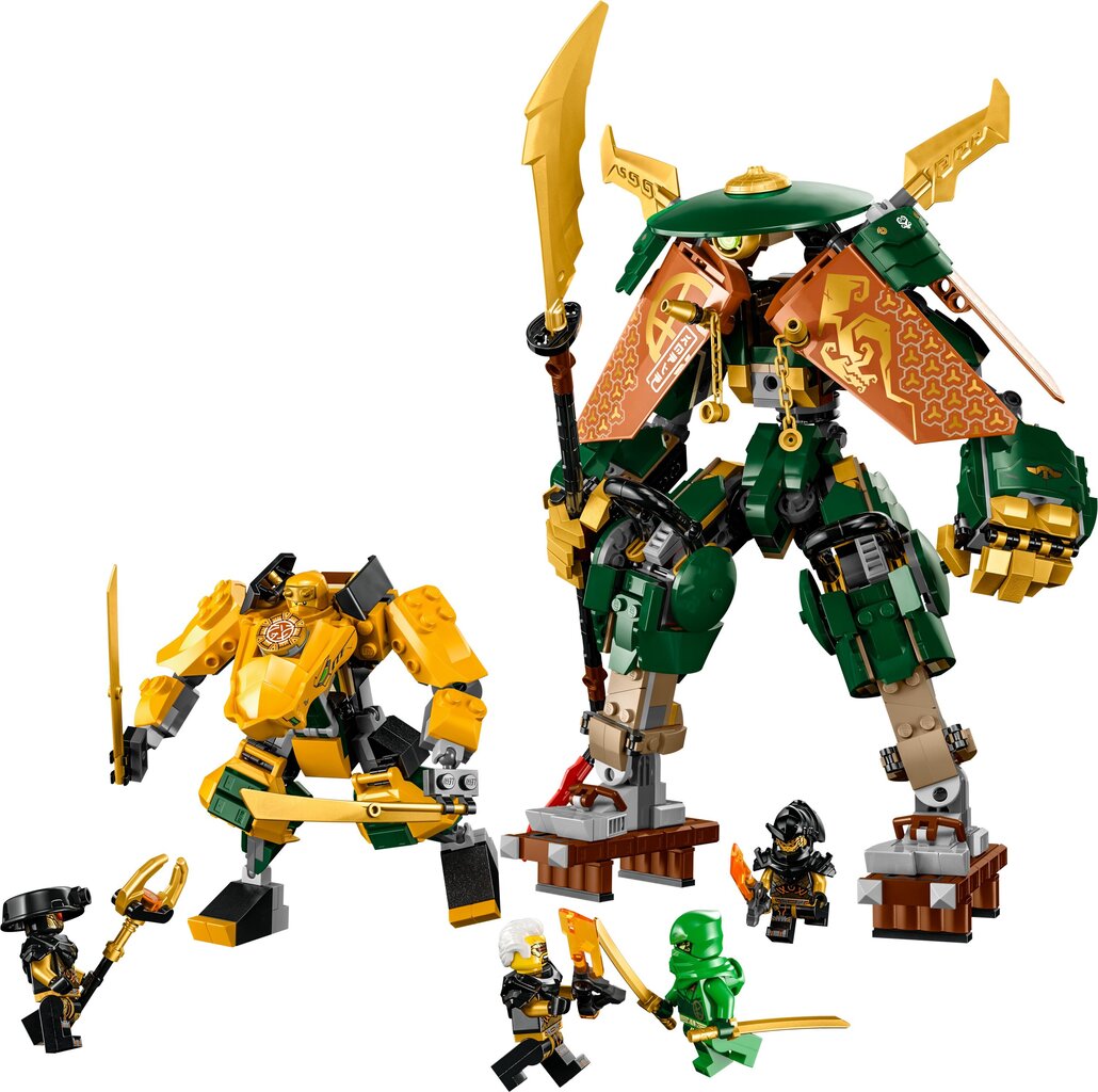 71794 LEGO® NINJAGO Lloydi ja Arini meeskonna ninjarobotid цена и информация | Klotsid ja konstruktorid | kaup24.ee