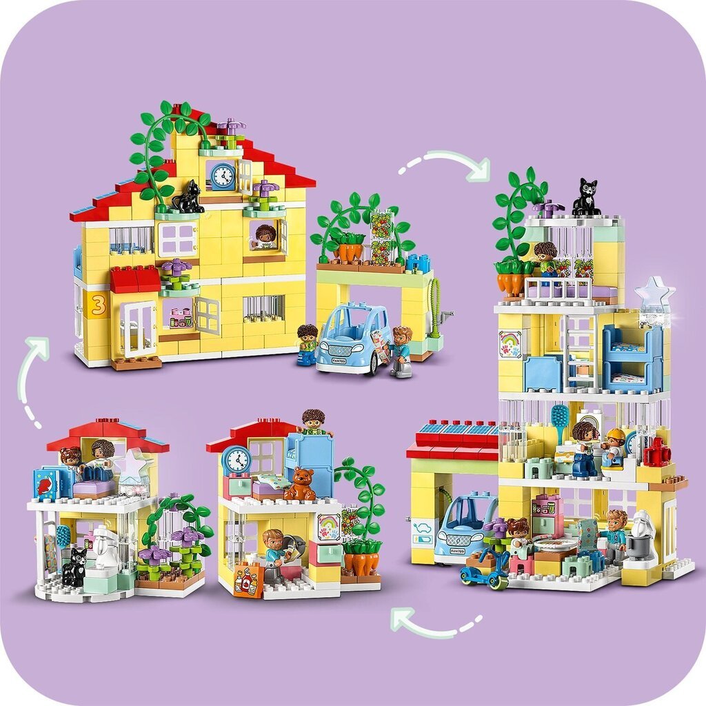 10994 LEGO® DUPLO peremaja 3in1 цена и информация | Klotsid ja konstruktorid | kaup24.ee