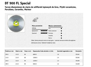Отрезной диск Klingspor DT900FL цена и информация | Механические инструменты | kaup24.ee