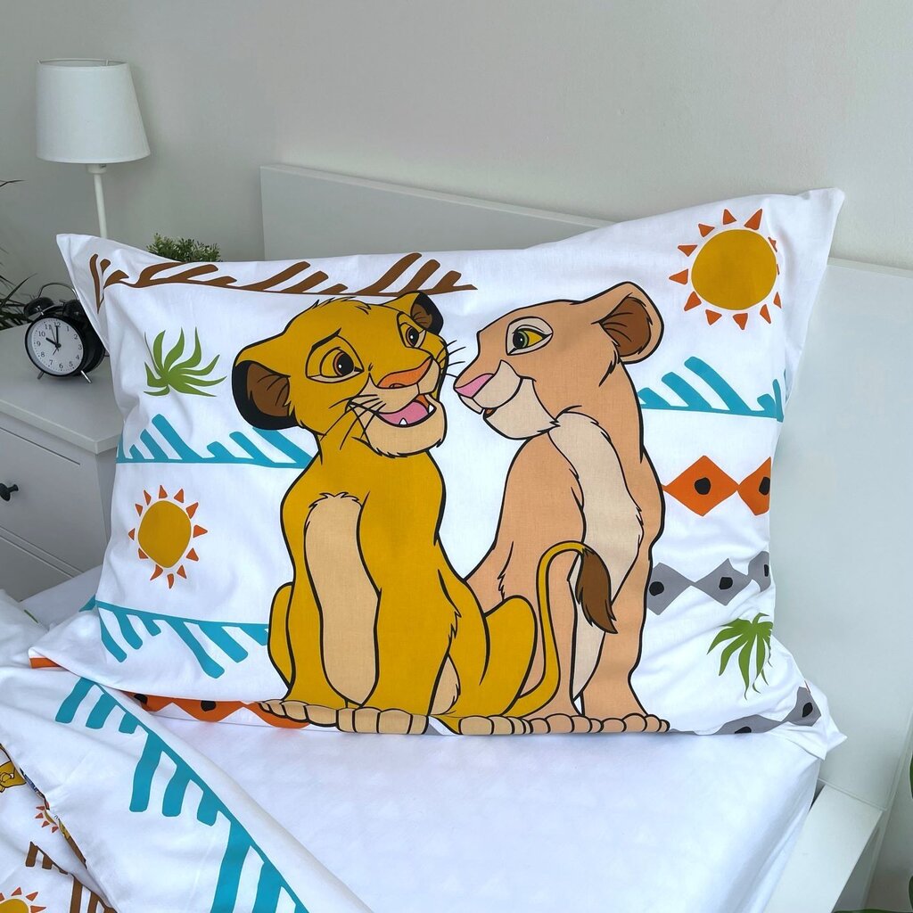 Laste voodipesukomplekt Lion King, 140x200, 2-osaline цена и информация | Beebide ja laste voodipesu | kaup24.ee